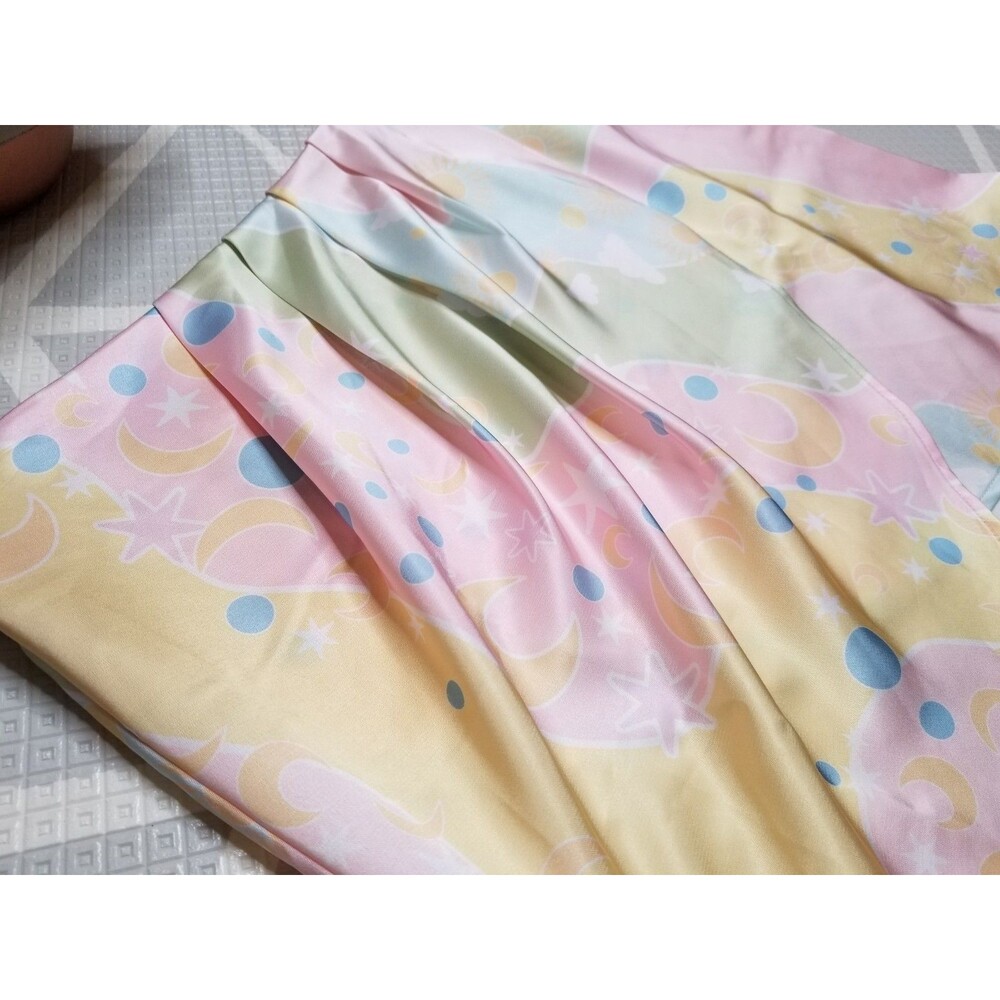 Cute Kawaii Lolita Anime Femme Decora Cotton Candy Dream Y2K Fairy Skirt Large